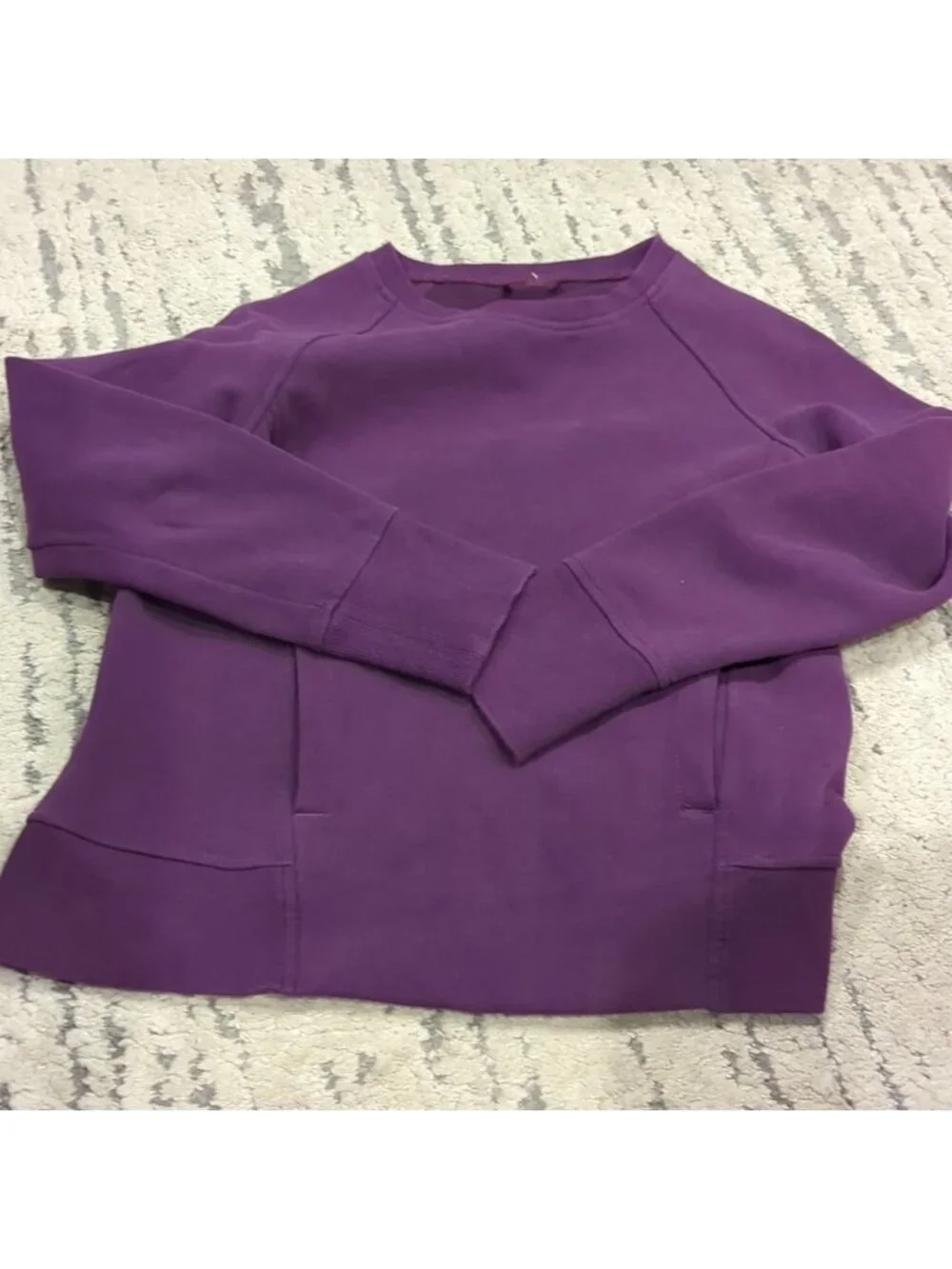Lululemon Back To It Crew Darkest Magenta